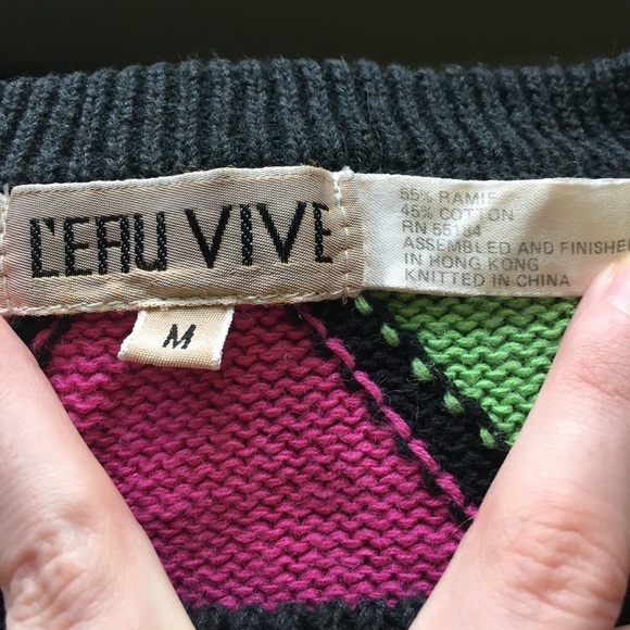 πππ¦ Funky Vintage L'eau Vive Sweater - Picture 9 of 13